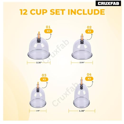 12 Pcs Hijama Loose Cupping Kit