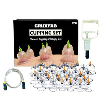 ‎12 Pcs Hijama Vacuum Cupping Set