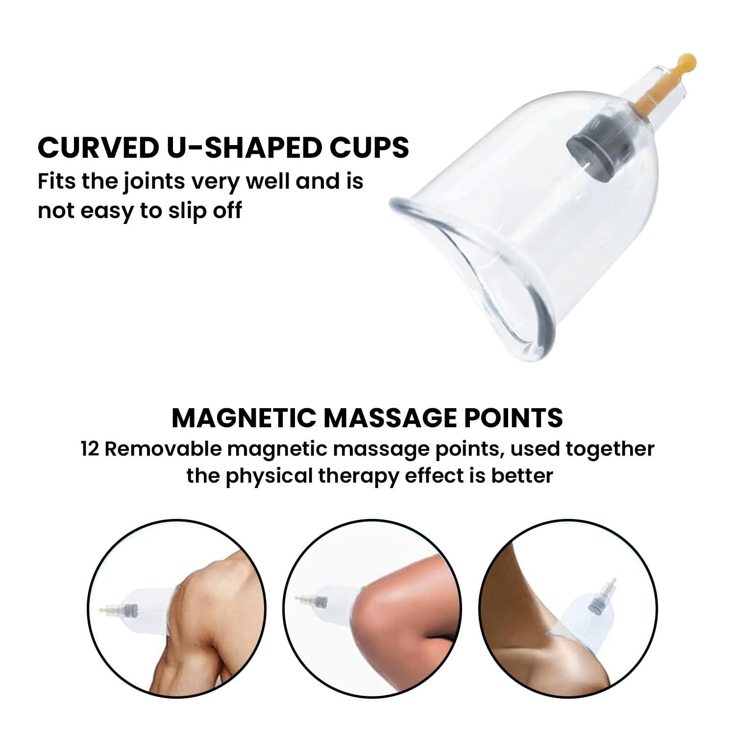 ‎12 Pcs Hijama Vacuum Cupping Set