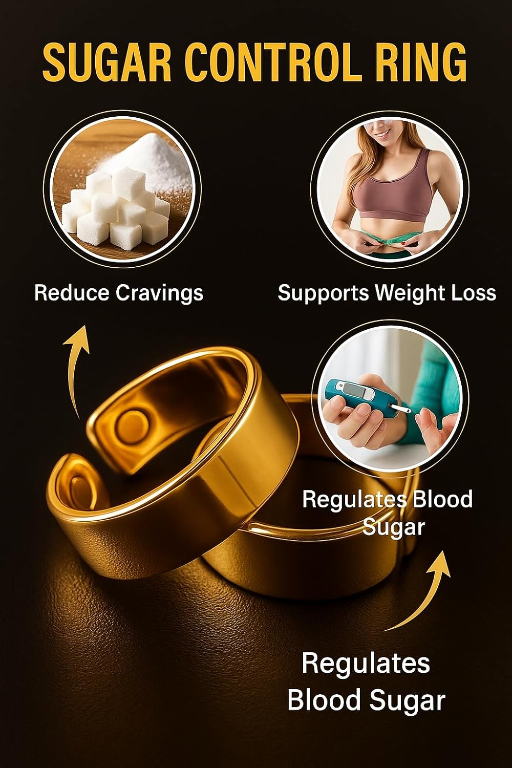 Blood Sugar Control Ring (2 Pcs)
