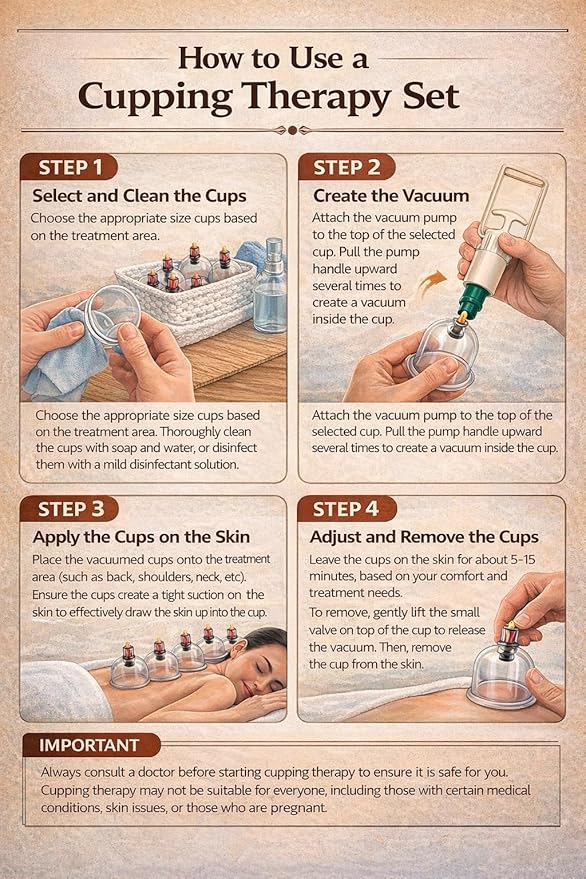 ‎24 Pcs Hijama Vacuum Cupping Set